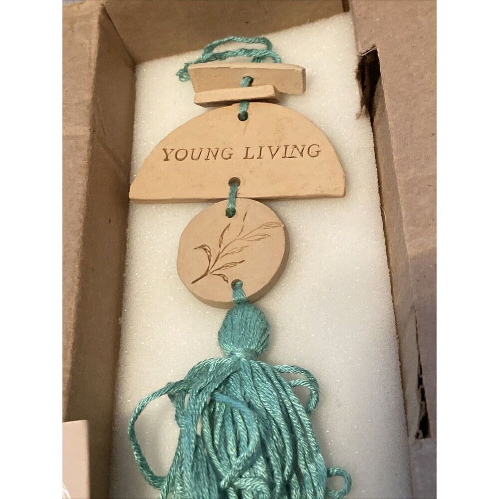 Young Living Essential Oils 2020 Clay Tassel Diffuser Ornament Made in Uganda